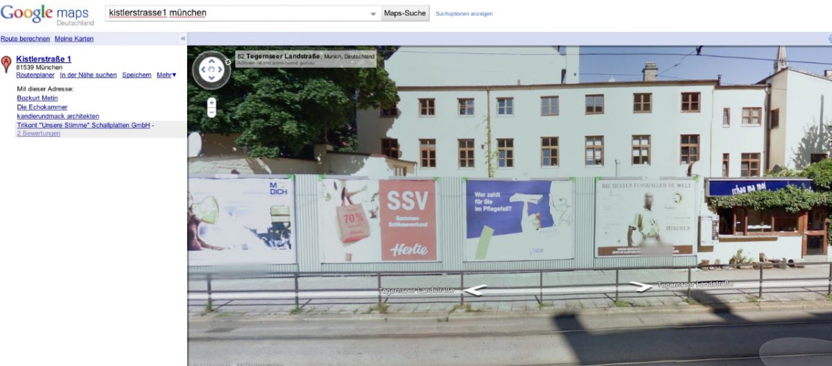 Google Street View Realität